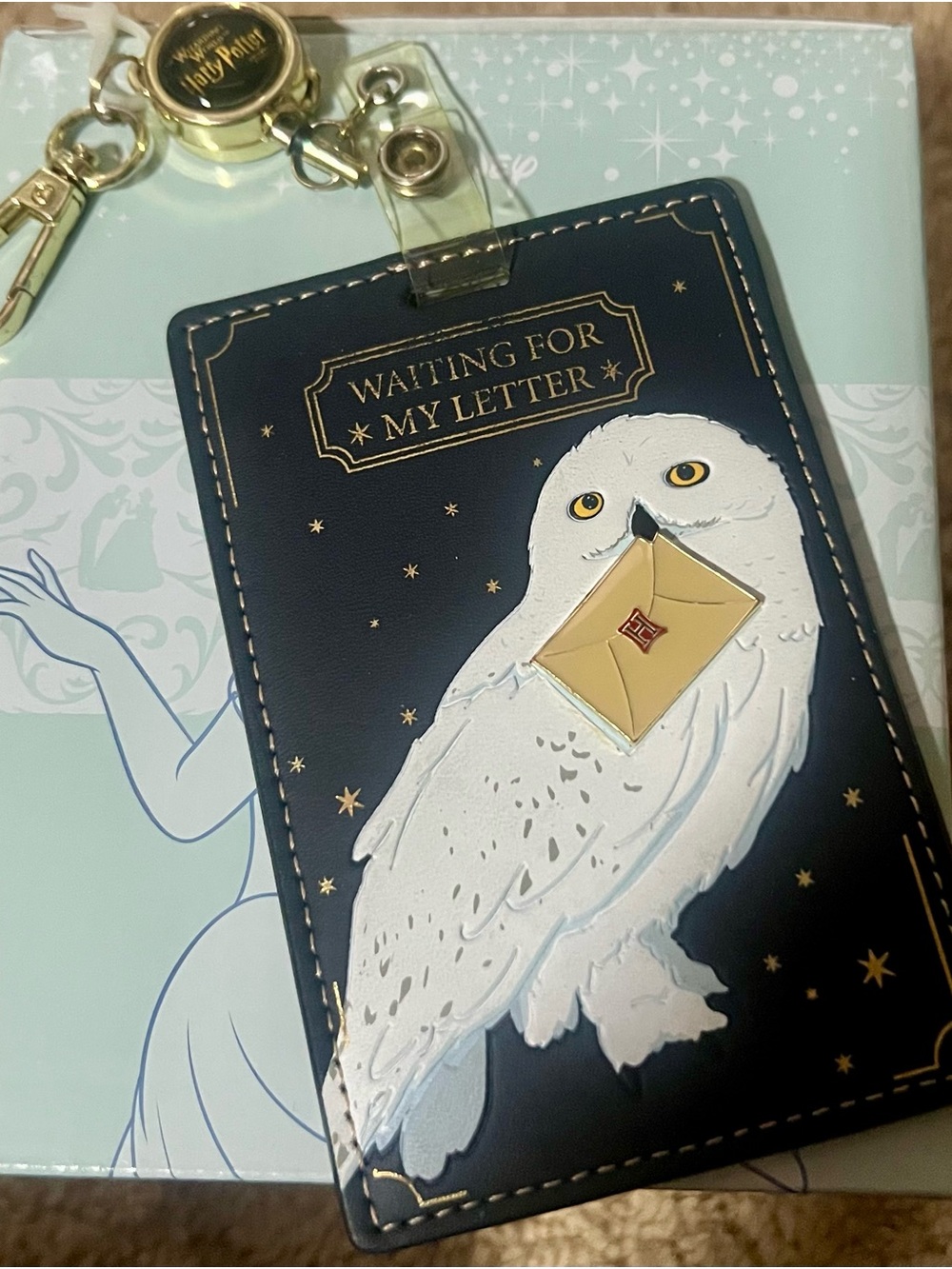 Warner Bros. Navy & White Owl Letter Bag Tag